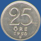 25 эре Швеции 1950 года